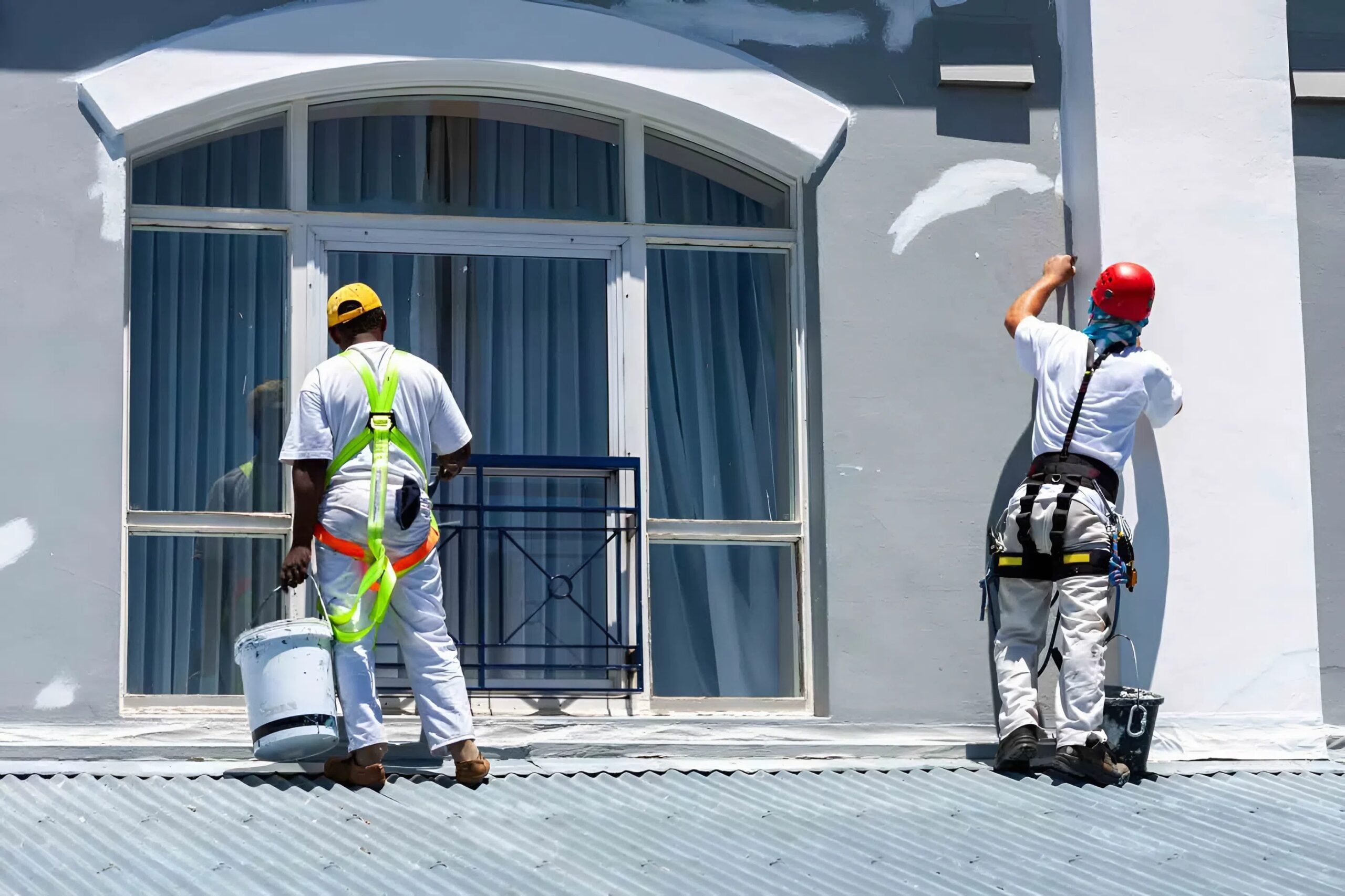 Commercial exterior repaint improving curb appeal for tenants by a painting company in Bel Air, MD